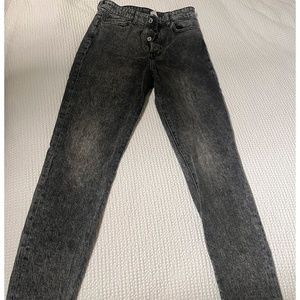 Ultra high waist mom jean